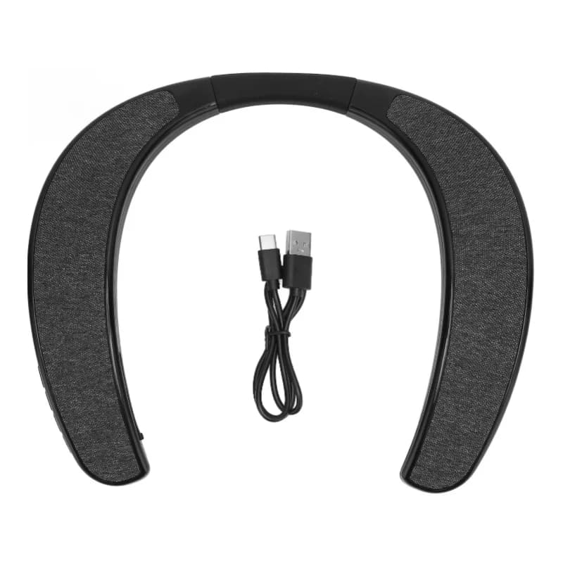 Altoparlante Bluetooth con archetto da collo Altoparlante indossabile wireless portatile vivavoce stereo per viaggi sportivi all'aria aperta a casa