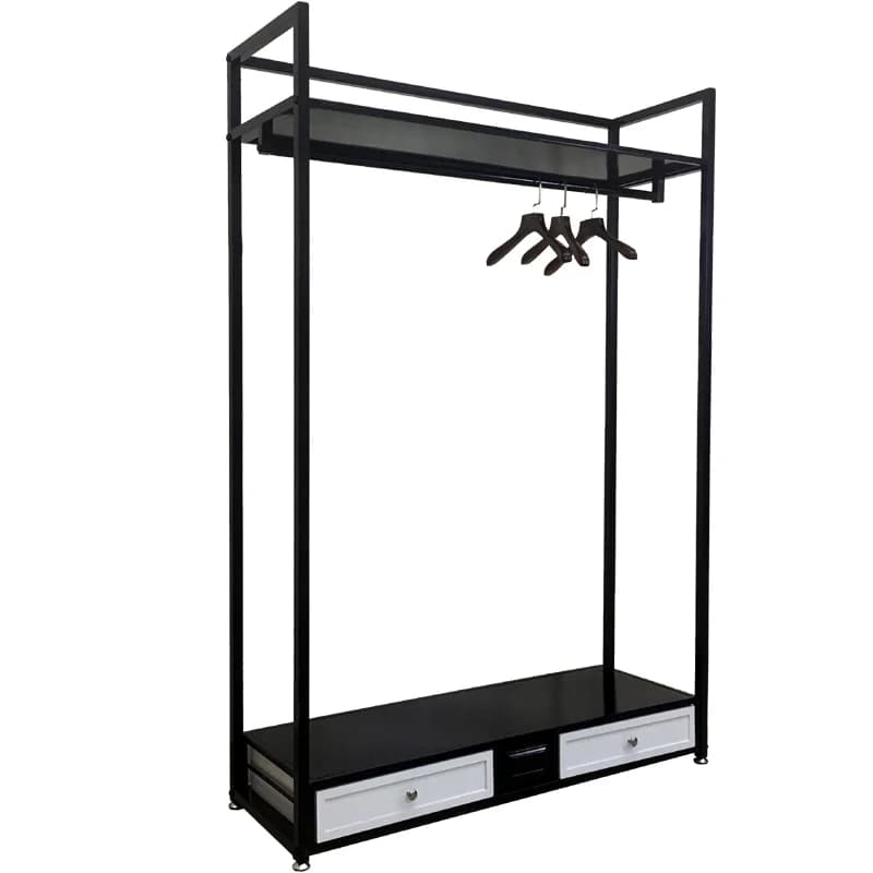 Wrought-iron clothes hanger Clothes rack from floor to ceiling