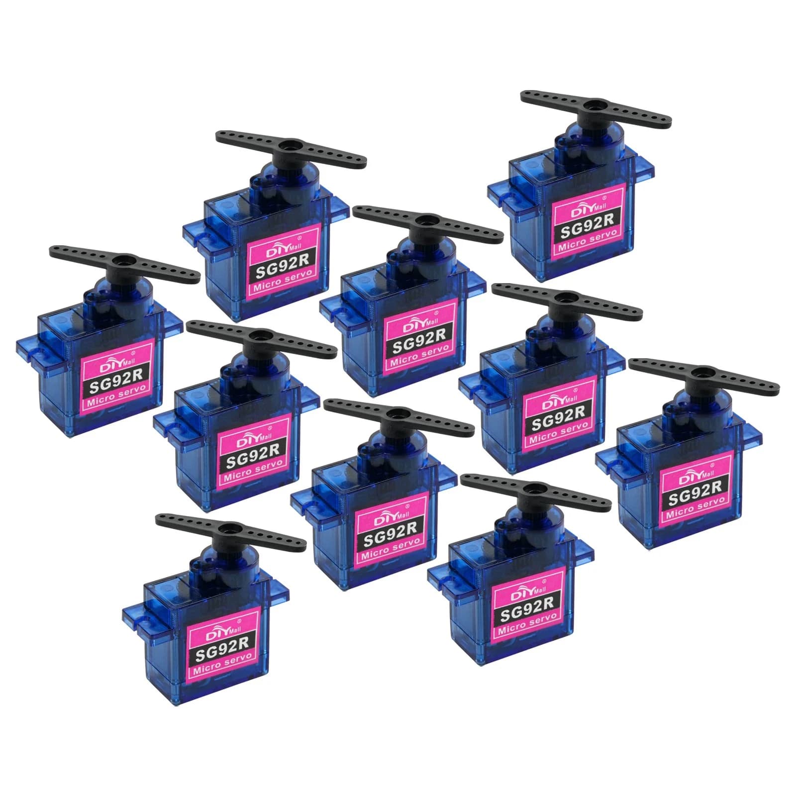 10 pz/lotto SG92R Micro Servo 9g 4.8 V-6 V 180/270 Gradi di Controllo Angolo 360 ° Rotazione continua per droni RC Cars Mini servi