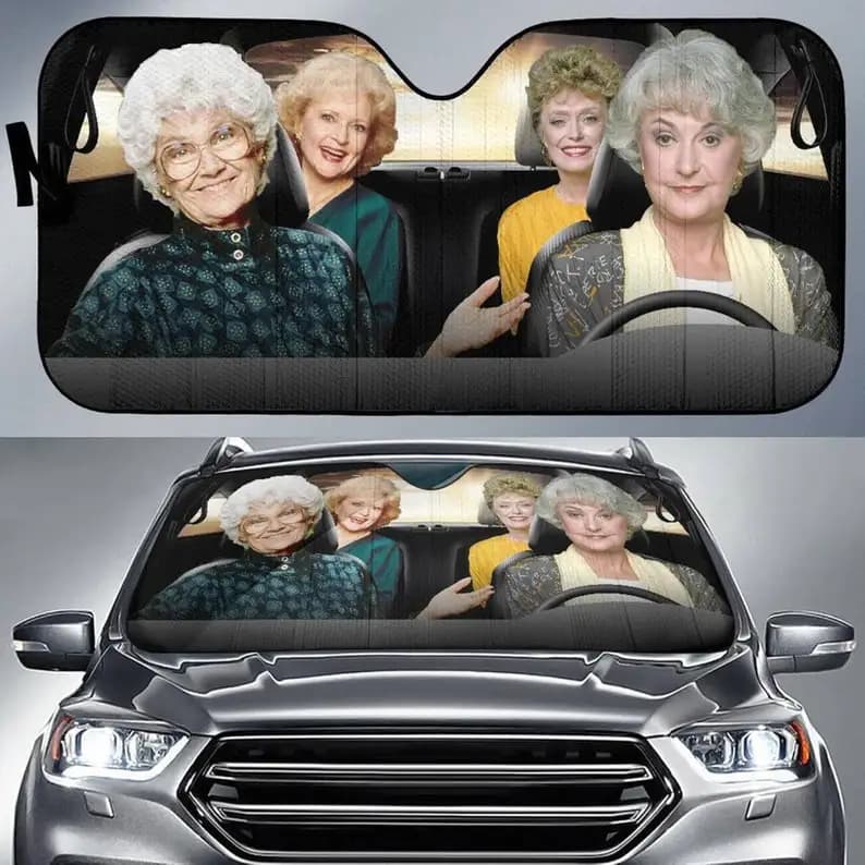 Le ragazze d'oro Auto parasole divertente parabrezza Fan regalo parasole Auto parabrezza parasole parasole Auto parasole finestrino anteriore Auto parasole