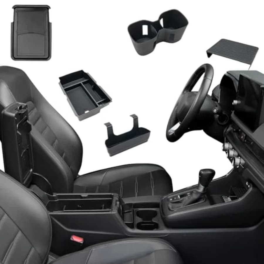 5PCS Center Console Organizer Tray for 2026 2025 2024 2023 Honda CRV Accessories, Armrest Storage Box and Drawer, Armrest Hidde
