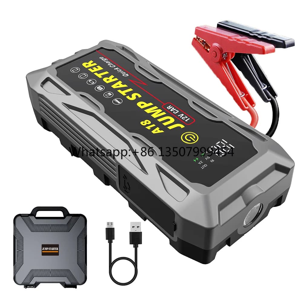 Multi-Function Car Jump Starter 20000mAh PD66W SOS Light Portable 12V Lithium Battery Emergency Start