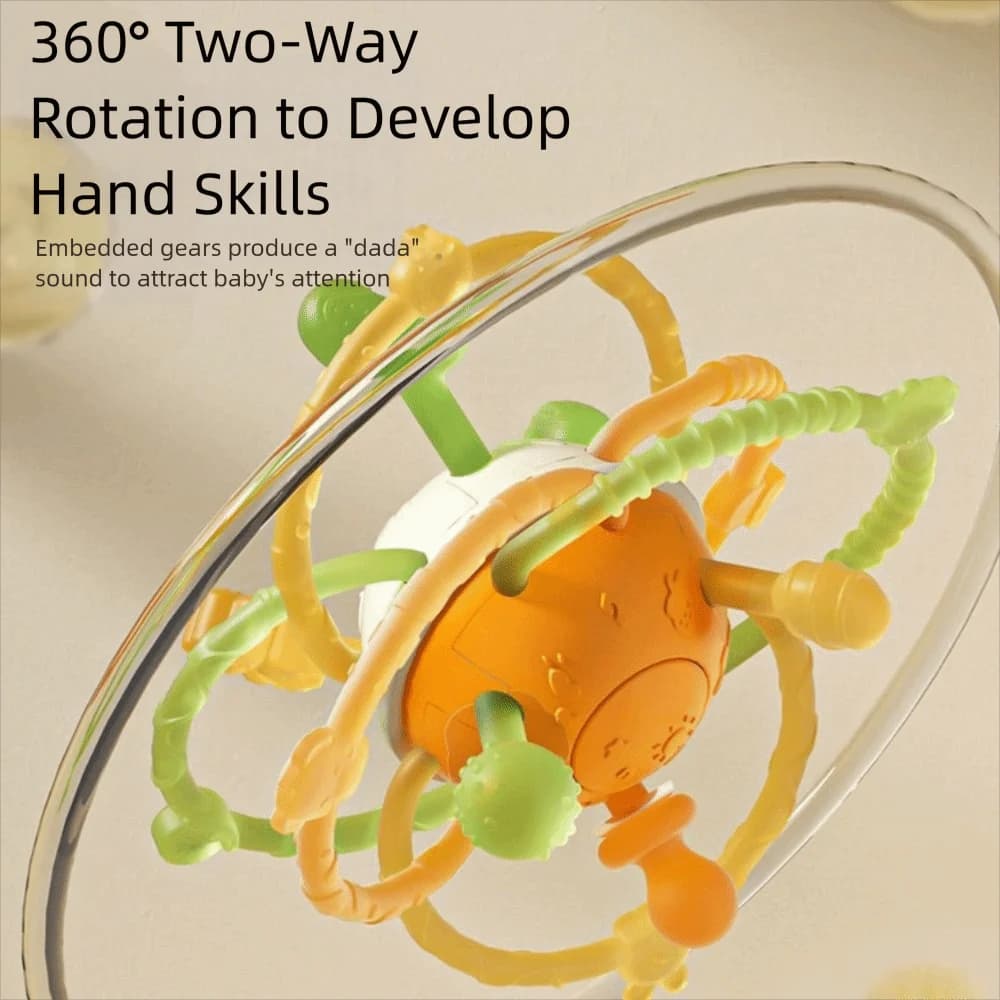 Rattle Soft Silicone Baby Grab Ball, Pallina da masticare in silicone morbido per neonati, Massaggiagengive a forma di palla rotonda, Rattle Infantil