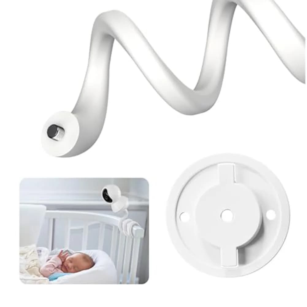 Telecamera per monitoraggio bambini, telecamera per interni, supporto per telecamera flessibile, per la casa, angolo della telecamera regolabile, dimensioni compatte