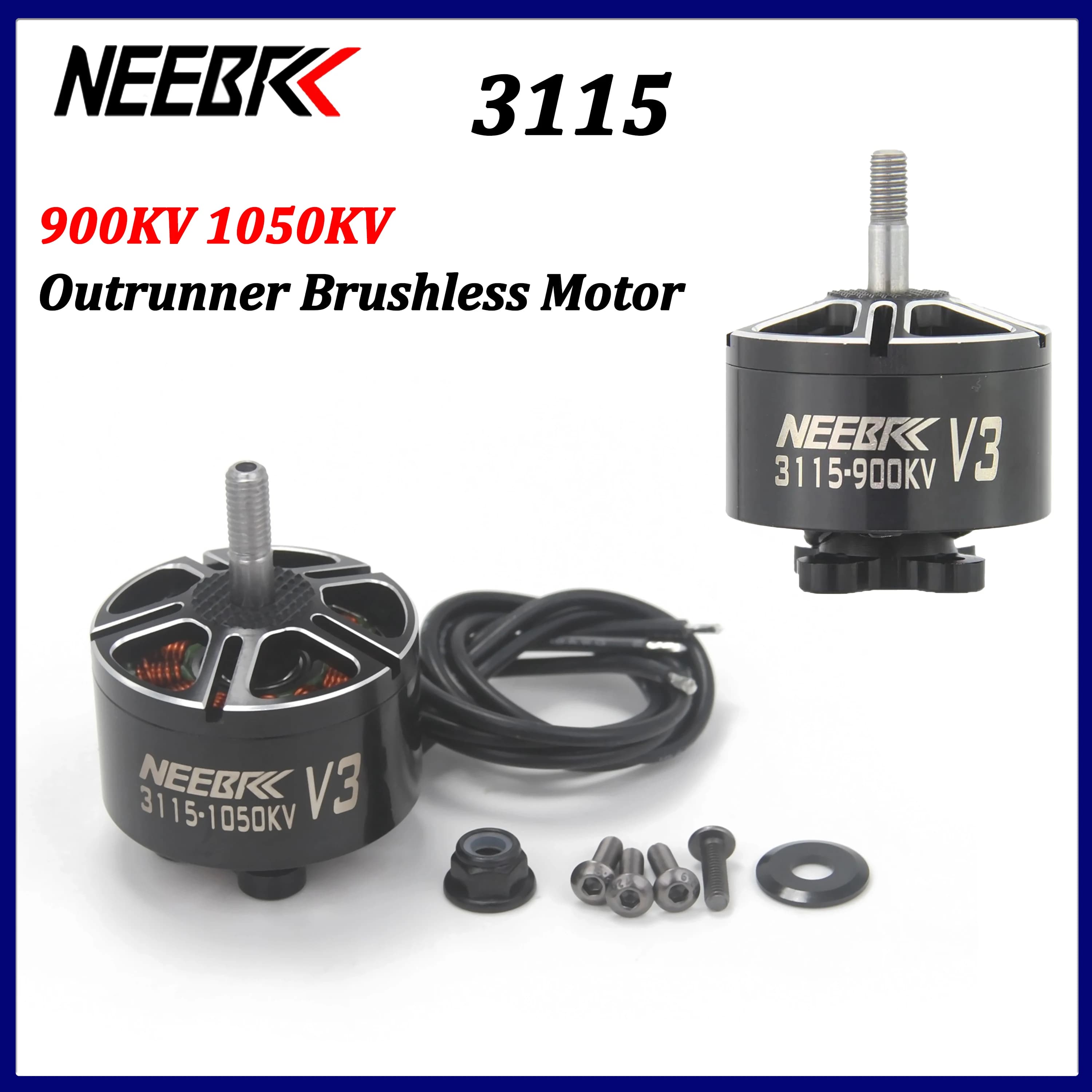 NEEBRC 3115 1050KV 900KV Outrunner Brushless Motor for RC 9inch 10inch FPV Racing Drone Quadcopter Long Range DIY Model Toy Part