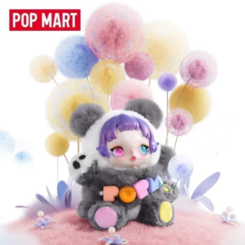 POP MART SKULLPANDA 15th Anniversary Lazy Panda Vinyl Plush Doll Limited Edition Kawaii Anime Action Pendant Blind Box Toy
