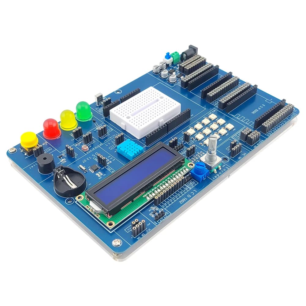 Modulo scheda di sviluppo IOT ESP8266 ATmega328P per Arduino IDE Learning NRF24L01 DS1307 LED RGB DHT11 LCD1602 HC-06 HC-SR04