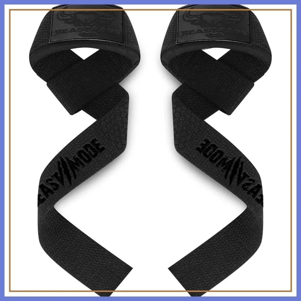 Cinghie da Polso per Sollevamento Pesi, Allenamenti di Forza in Palestra, Imbottite in Neoprene e Cotone, Cinghie per Esercizi di Bodybuilding e Deadlift