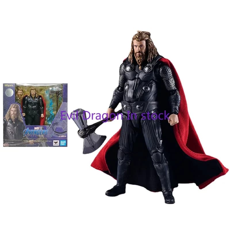 Bandai Marvel Action Figure The Avengers S.H. Figuarts Endgame Thor Odinson Modello Originale Action Figure Giocattolo per Bambini