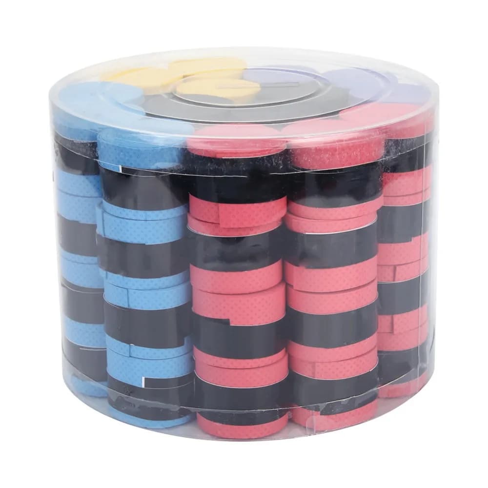 60PCS Anti Slip Badminton Grip Tape Soft Sweat Absorbent Racket Overgrip Colorful Shock Absorbent Tennis Grip Wrap