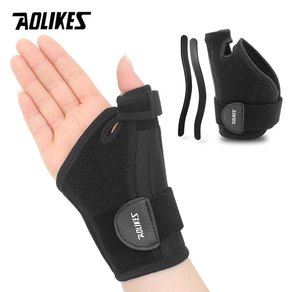 AOLIKES 1PCS Stecca per pollice con supporto per polso, tutore per pollice per sollievo dal dolore del tunnel carpale, stabilizzatore per stecca per pollice Spica