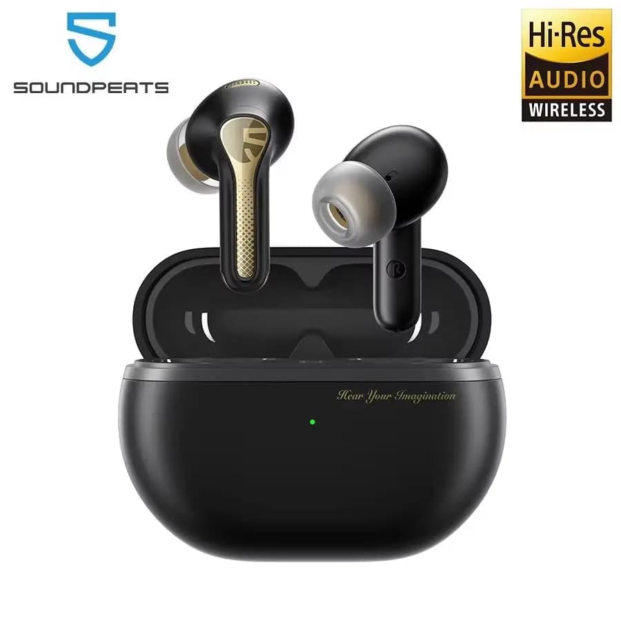 SoundPEATS Capsule3 Pro+ ANC High Resolution Audio Wireless Headphone Bluetooth 5.3 HiFi stereo sound with xMEMS speaker, 6 microphones, 43 hours