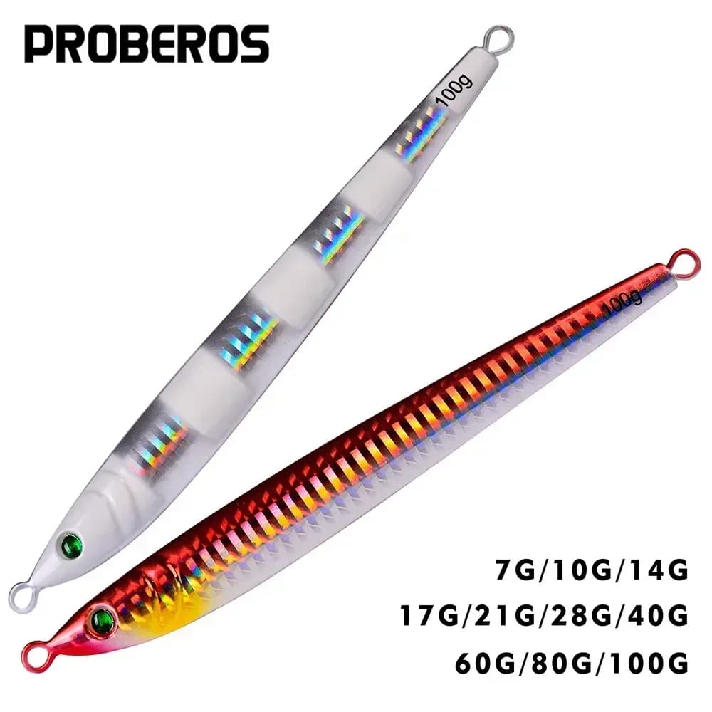 Esca per pesci in piombo metallico per pesca in mare 7g-100G Piastra in ferro Esca finta Esca biomimetica Attrezzatura altamente riflettente e per l'agitazione delle scuole di pesci