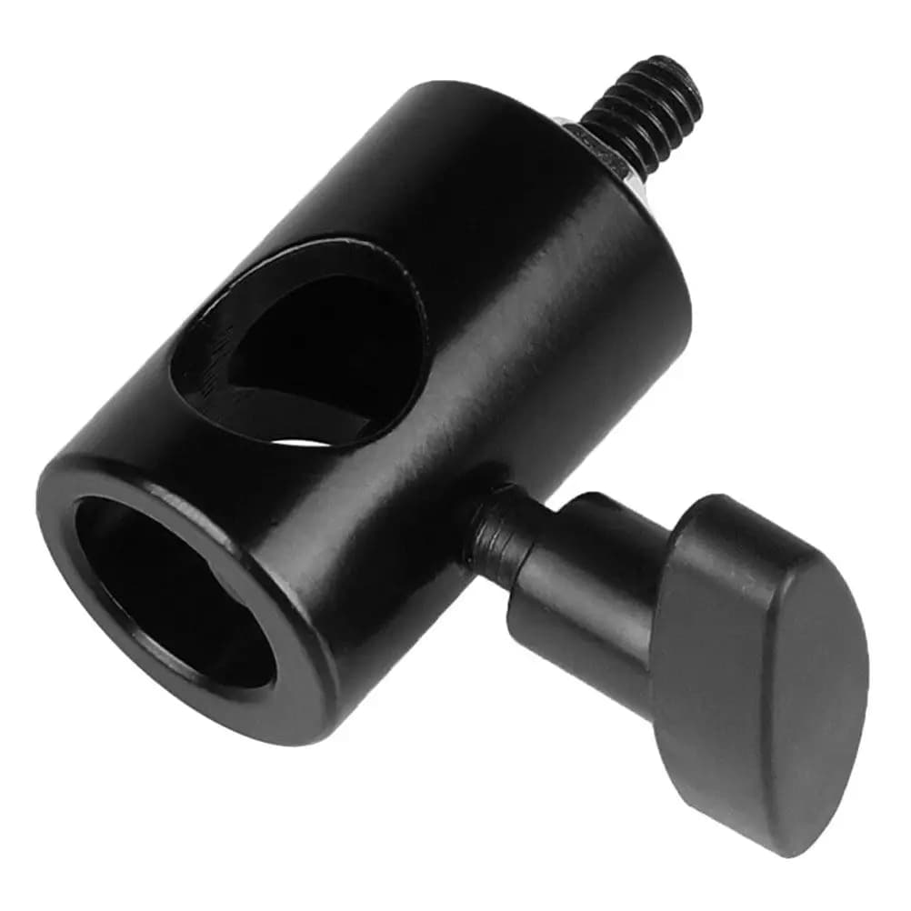 1 4 Screw Photography Accessory Black Aluminum Alloy Tripod Flashlight Adapter Camera Stand Part Light Fill Adapter