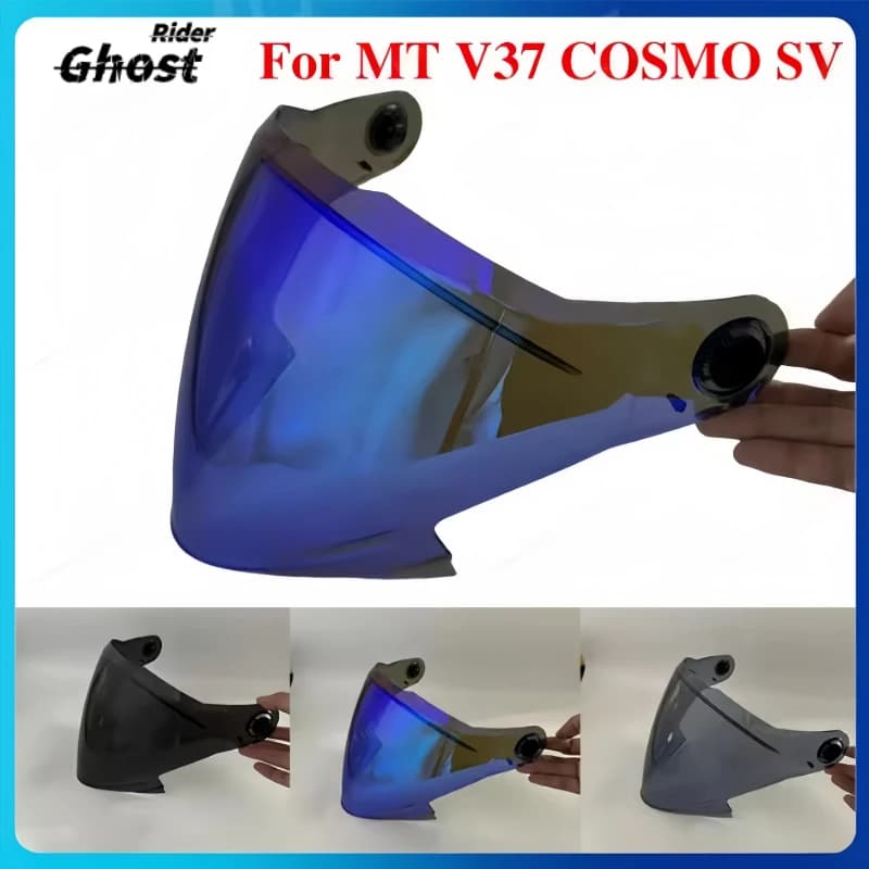 Replacement Motorcycle Helmet Visor for MT V37 COSMO SV, UV‑Protective Wind‑Resistant Dust‑Proof High‑Clarity Lens
