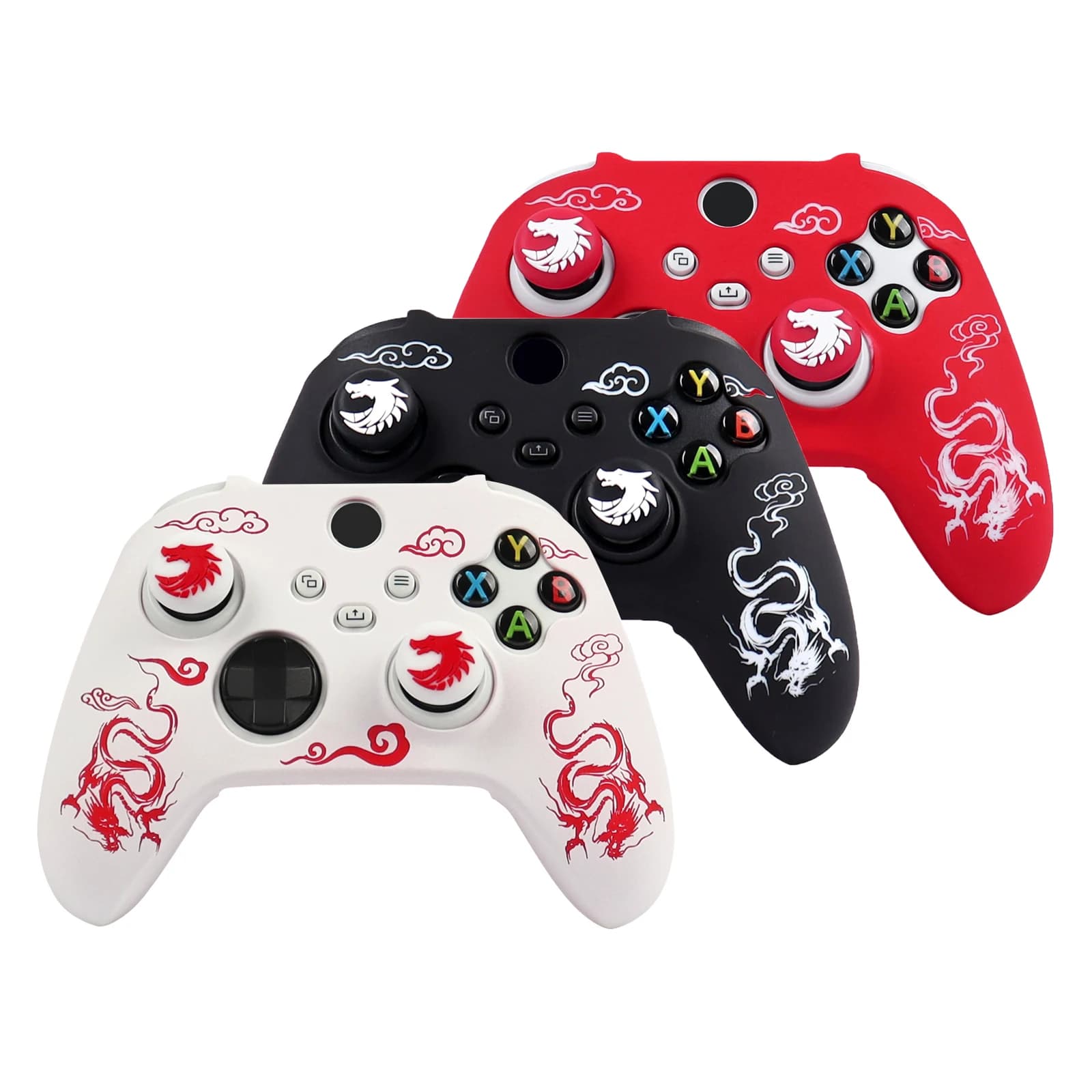 Custodia morbida in silicone con intaglio laser per custodia in pelle per controller Xbox Series X Accessori per gamepad per joystick Xbox Series S