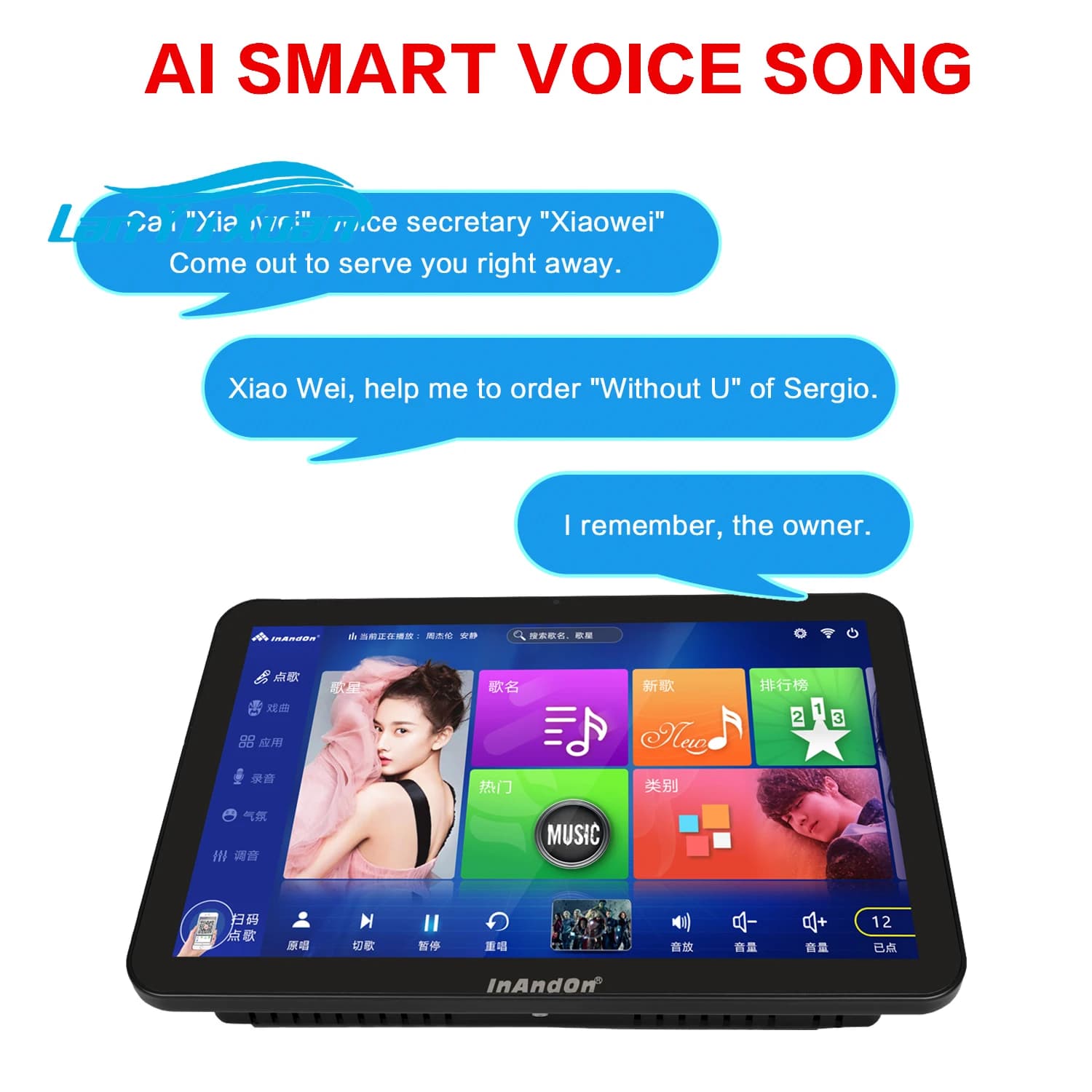15.6 Professionale InAndOn Touch Screen Sistema Karaoke 8TB HDD Cloud gratuito Scarica KTV Karoke Machine Mega Vision Lettore Karaoke