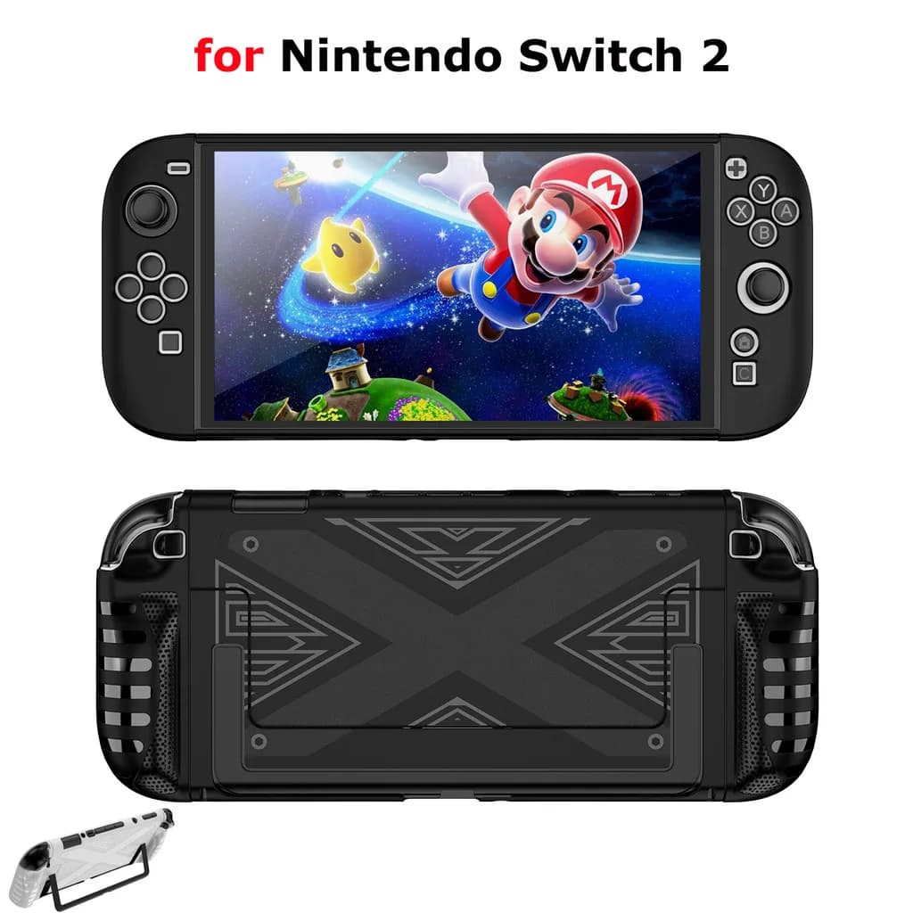 Custodia protettiva per console di gioco Nintendo Switch 2 Cover antiurto con TPU morbido + PC per accessori custodia protettiva NS 2