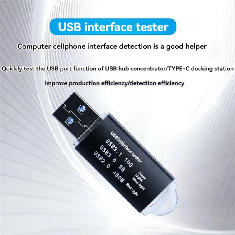 Tester di segnale interfacce A96I-USB3.0 per docking station USB/tipo C Rilevamento facile Test interfaccia segnale USB3.1/USB3.0/USB2.0