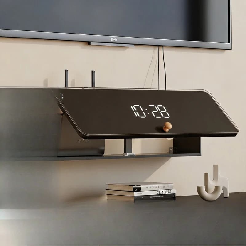No punching router wifi storage box TV cabinet wire masking artifact set-top box wire socket masking decoration