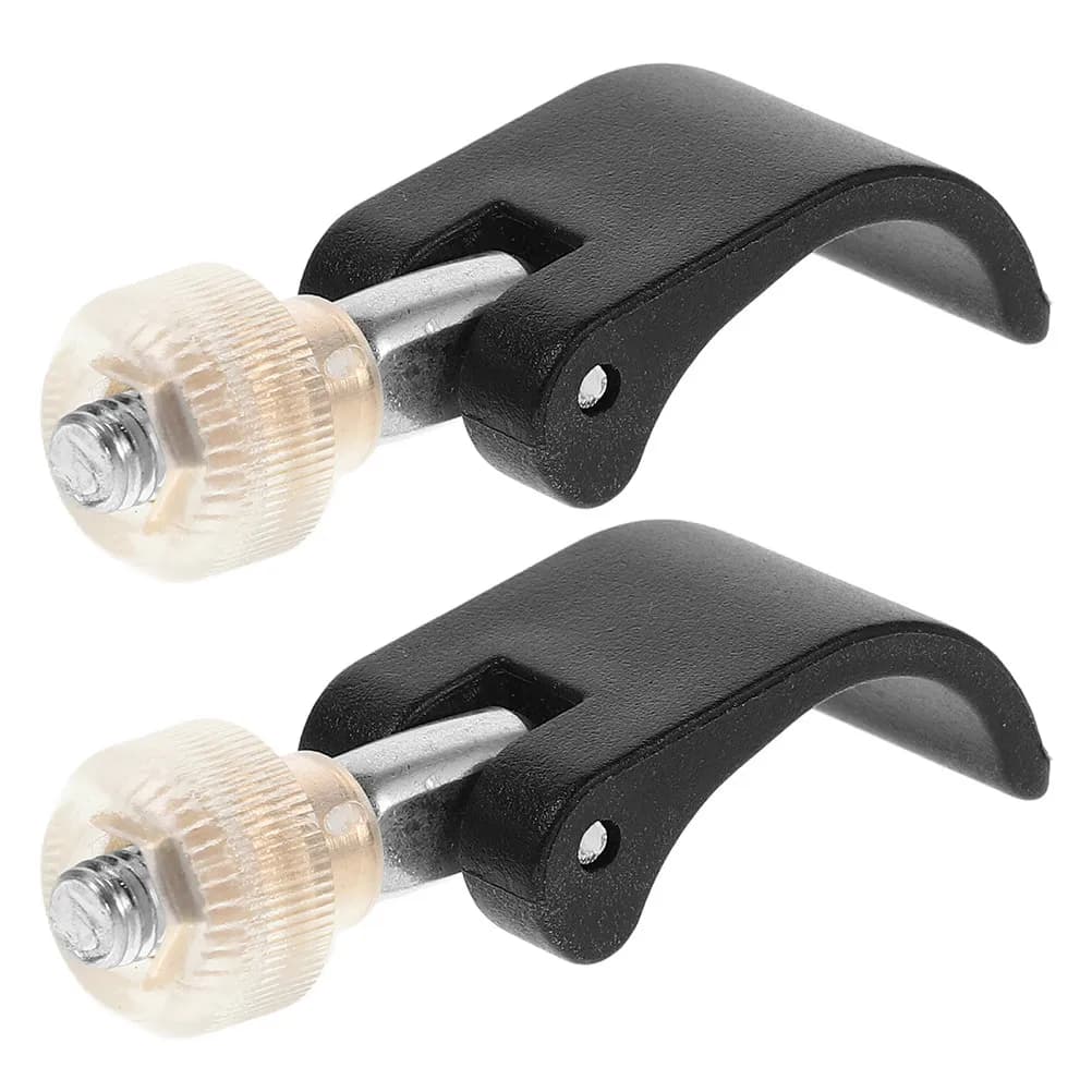 2 Pezzi Clip di Ricambio Universale per Blocco Esterno Bastoncini da Trekking, Accessorio Leggero in Nylon per Bastoncini da Escursionismo con Chiusura a Scatto