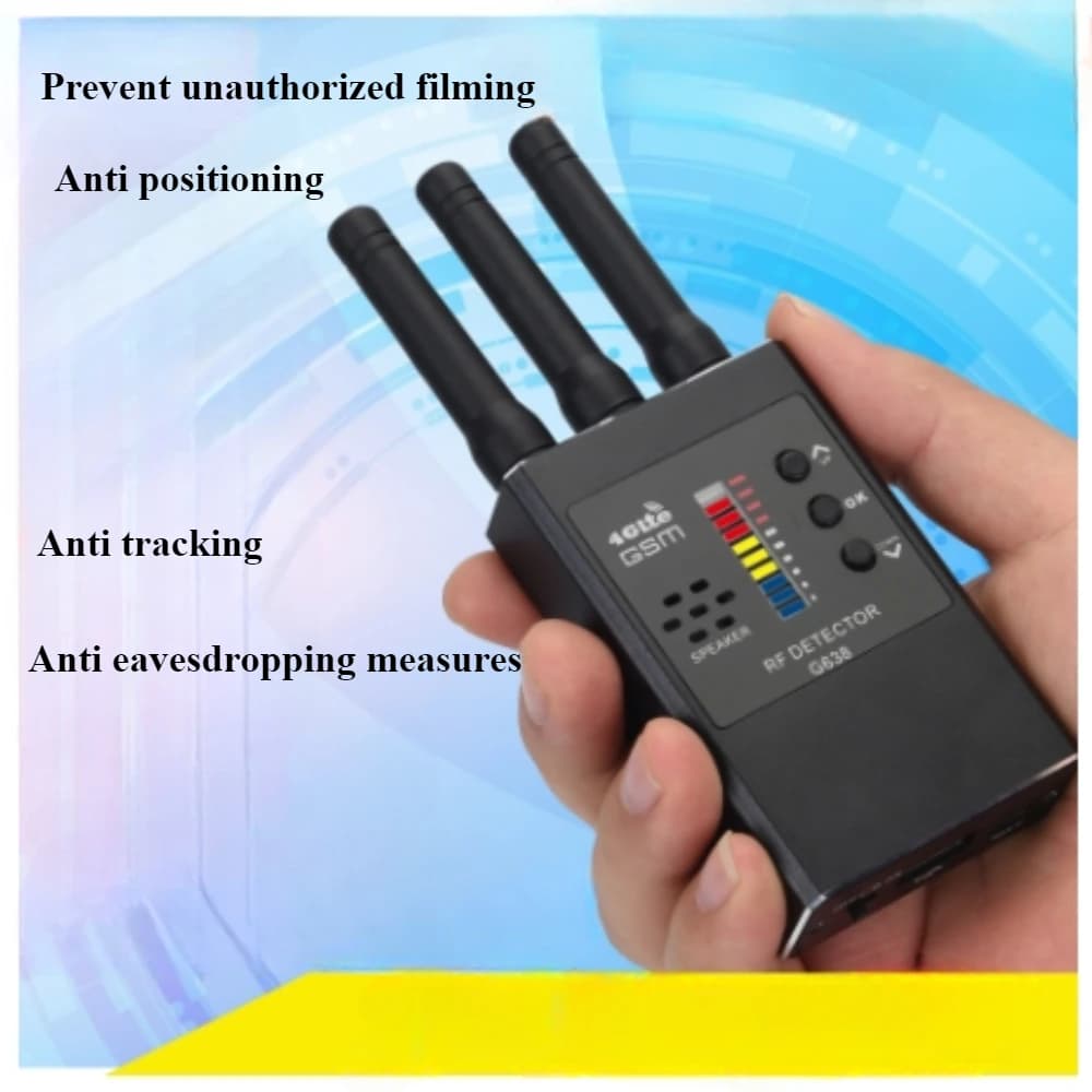 Anti-tracker wireless headphone detector for hotel camera, anti-interception detector, anti-expire, listening and anti-theft