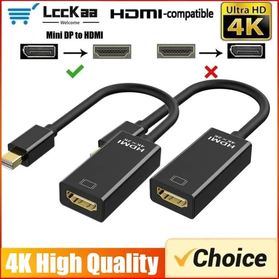 Adattatore compatibile Mini 1.4 Displayport a HDMI Connect Converter 4K 2K 1080P per MacBook Surface Laptop TV Monitor Proiettore