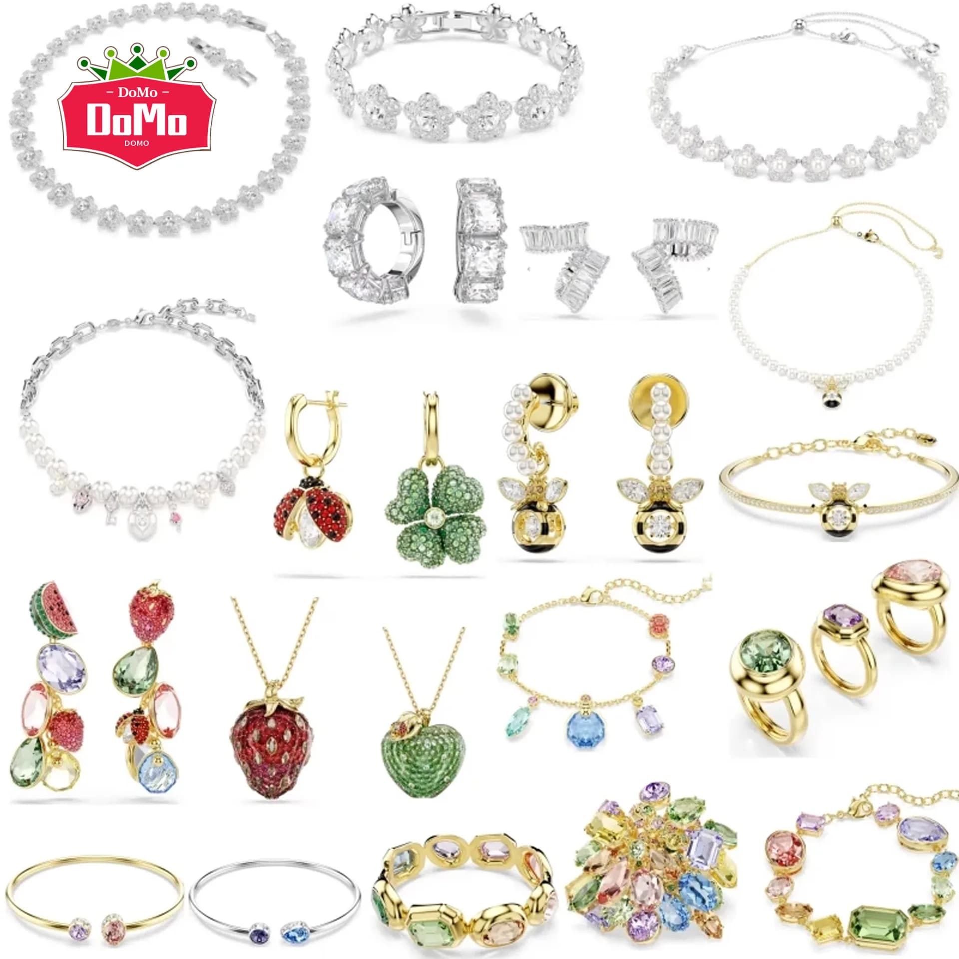 2026 new necklace women's niche design bracelet high-end earrings light luxury versatile ring jewelry set