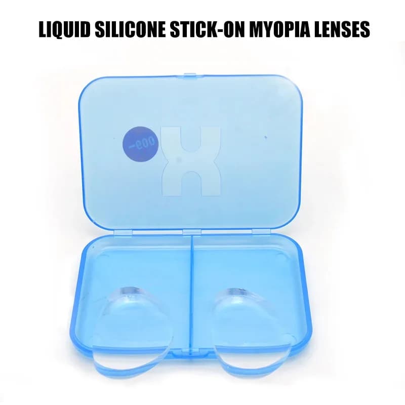 New Silicone Adhesive Myopia Lens Ultra-light Anti-fog Invisible Swimming Goggles Transparent Sports Protective Spectacle Lens