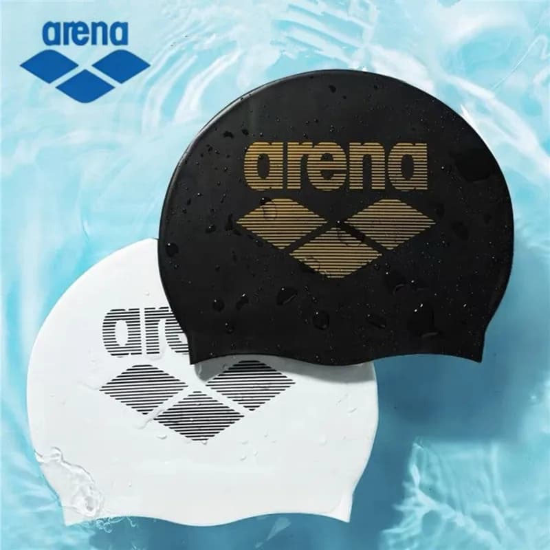 Arena Silicone Swimming Cap Unisex Waterproof Ear Protection High Elasticity Comfortable Fit Swimming Cap for Men And Women