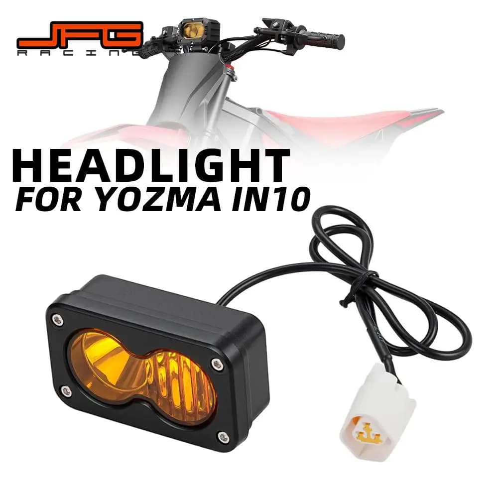 Motorcycle Accessories LED Headlight Headlamp Motorbike Spotlights For Yozma IN 10 PRO Electric Dirt Pit Bike E-Bike Replacement