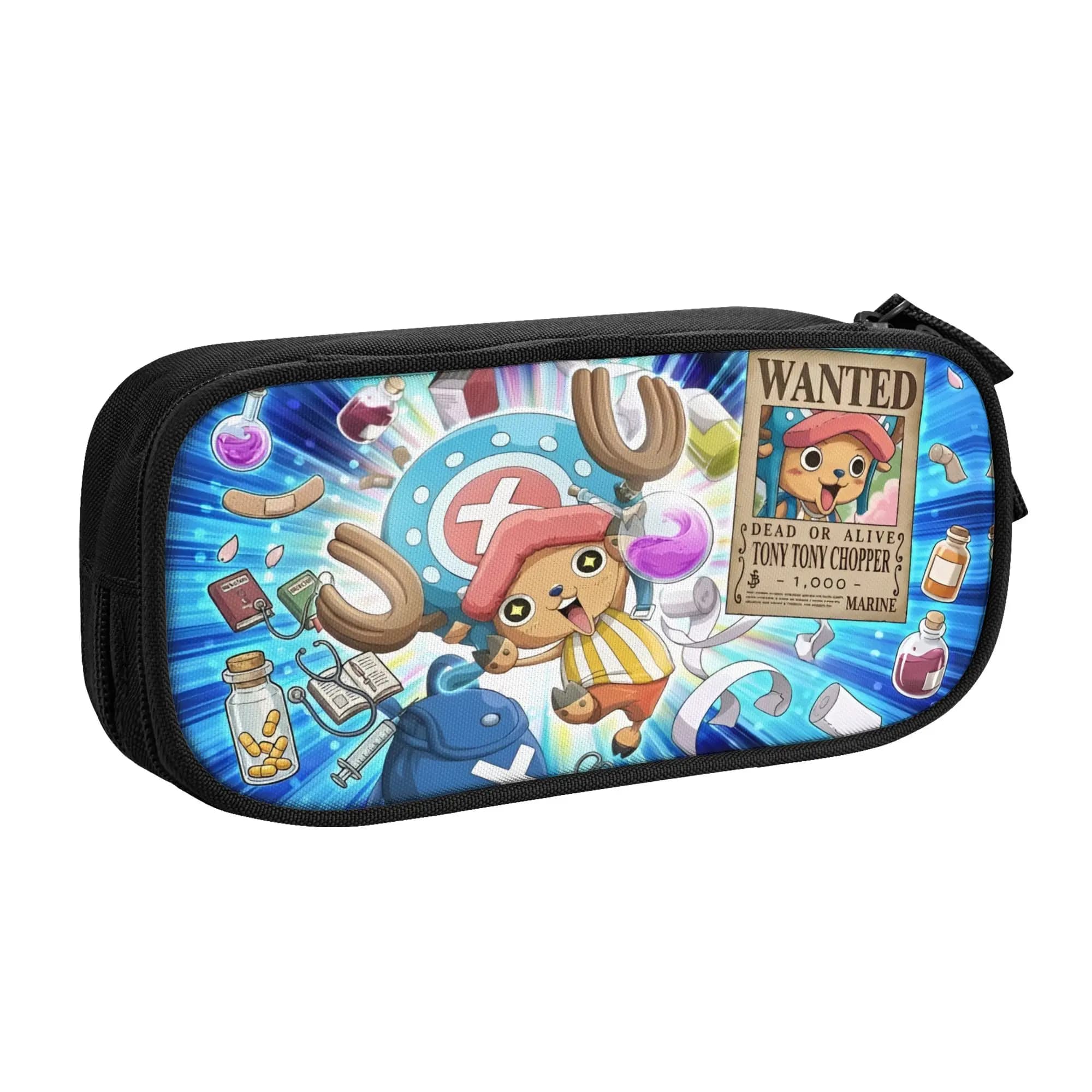 Astuccio Personalizzato One Piece Tony Chopper, Carino e Capiente per Ragazzi e Ragazze, Scatola per Matite Ispirata a Manga e Film, per Studenti e Scuola