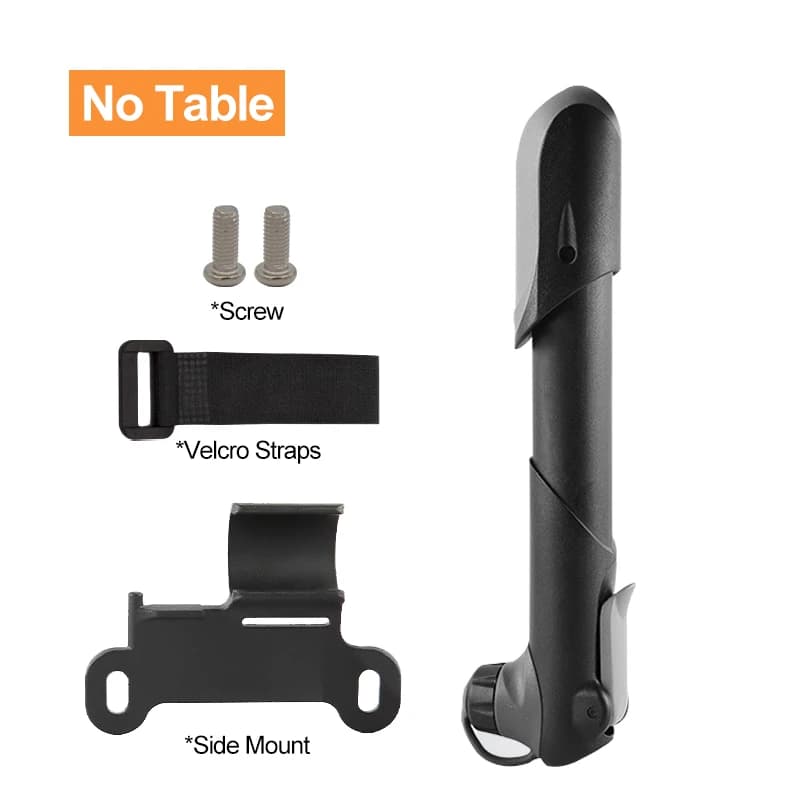 Set di Pompa per Bicicletta Portatile Mini con Manometro, Gonfiatore per Pneumatici, Accessorio Compatto per Ciclismo su Strada e MTB