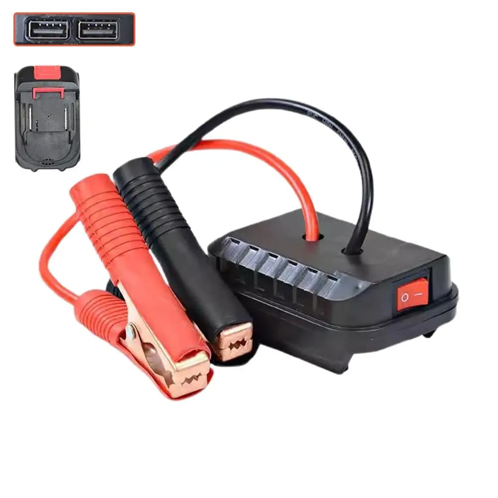 Igniter Jump Starter Charger For Makita Lithium Battery Booster Cable Adapter Emergency Power With Clip Car Accessories