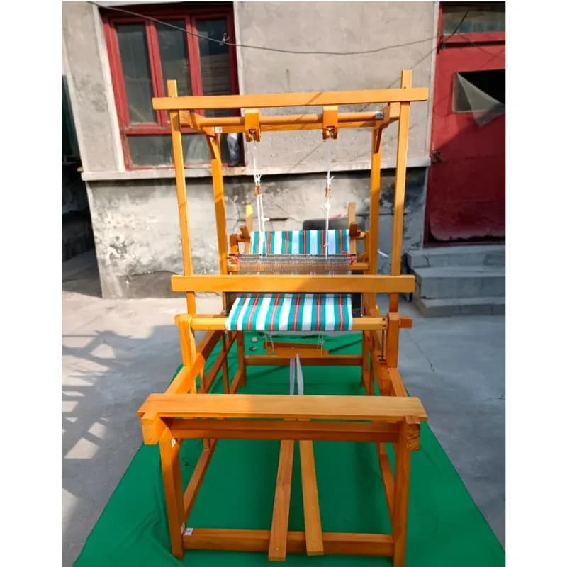 Natural wooden rigid heddle accessories hand loom weaving textile loom machine
