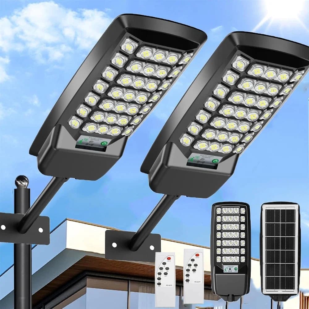Nuova Lampada Solare 2026 Super Luminosa 140 LED per Esterni, Giardino, Impermeabile, Alimentata a Energia Solare, Faretto con Sensore di Movimento
