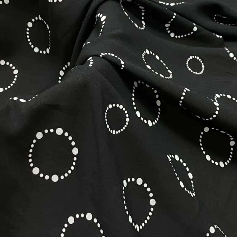 Tessuto chiffon georgette di seta Abito con stampa floreale Camicetta Sciarpa Bellissimo tessuto per abbigliamento estivo nuovo leggermente elastico opaco