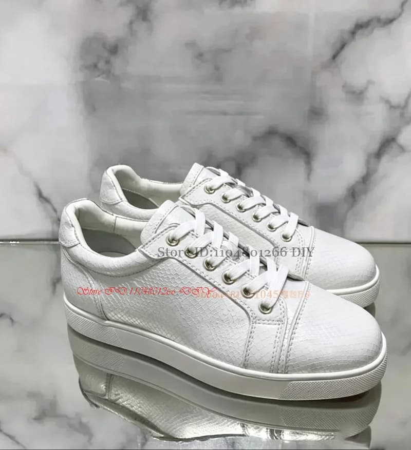 Small Grid Pattern White Low Cut Driving Shoes Men's Fashion Flats High Quality Trainers Lace Up Casual Shoes Round Toe Sneakers