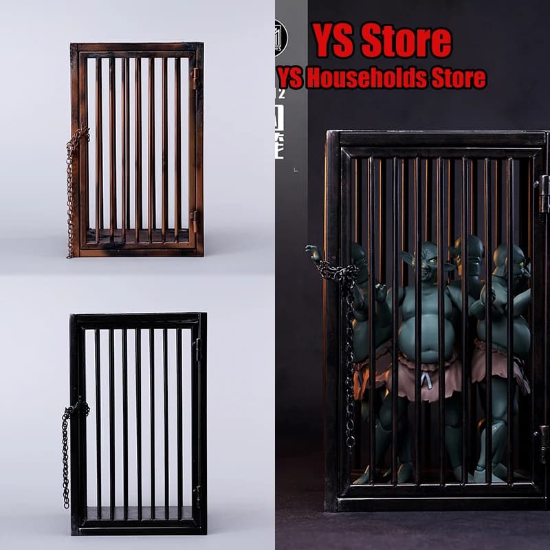 Mmmtoys M2413 1/12 Prison Cage Modello Accessorio Mini Statico In Metallo Scatola Vuota Ornamento Giocattoli Per 6 "Action Figure Scena Cosplay