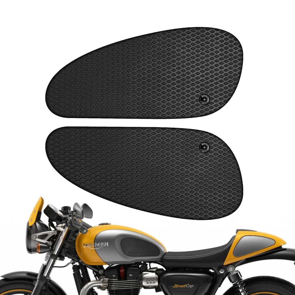 Protezione laterale del ginocchio del gas del cuscinetto di trazione dell'impugnatura del serbatoio per Triumph Thruxton STREET CUP Bonneville Bobber
