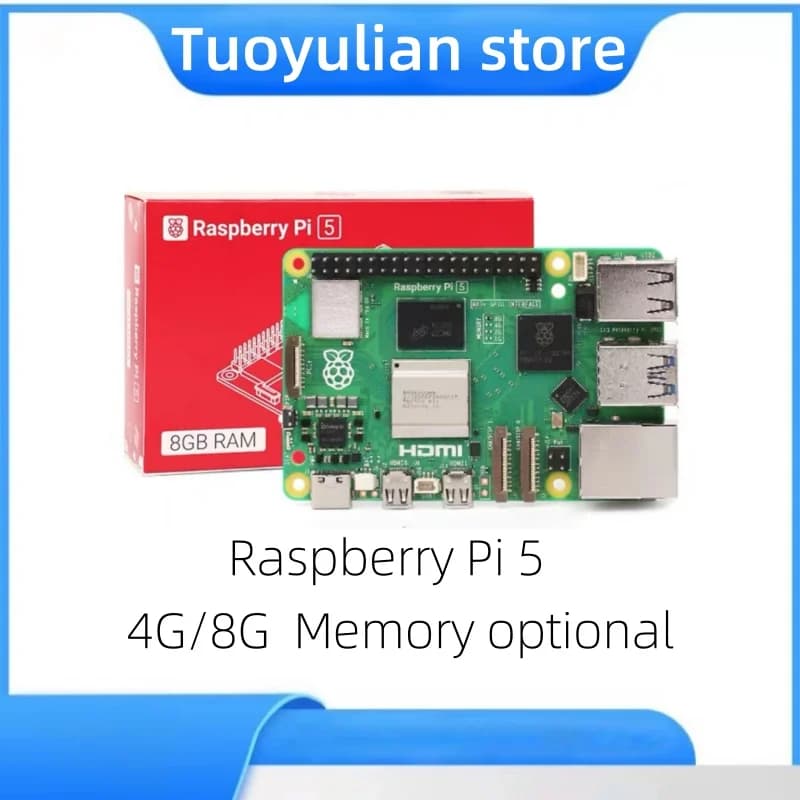Scheda di sviluppo per Raspberry Pi 5, scheda madre originale per Raspberry Pi 5 4GB 8GB, kit di sviluppo 5V5A