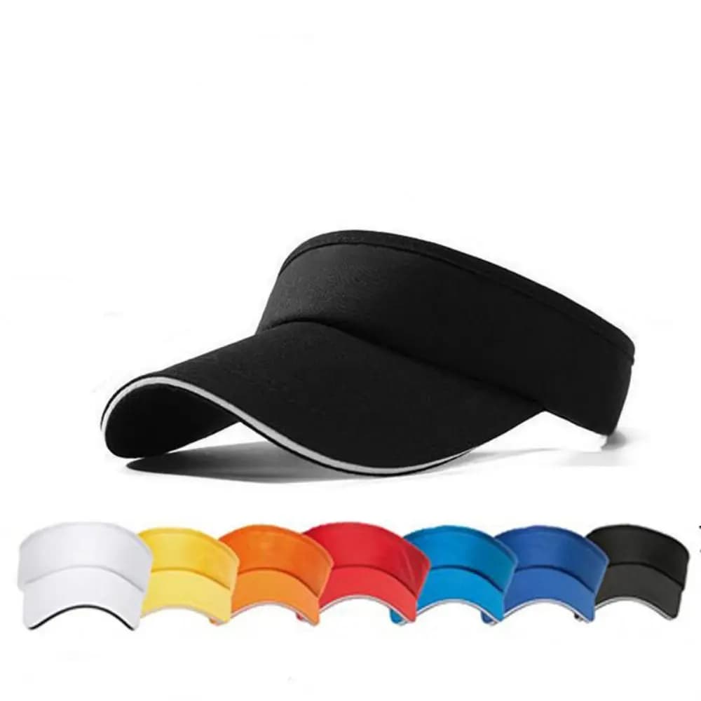 Cappello Estivo Traspirante con Visiera Regolabile, Protezione Solare Anti-UV in Cotone per Tennis, Corsa e Sport all'Aperto