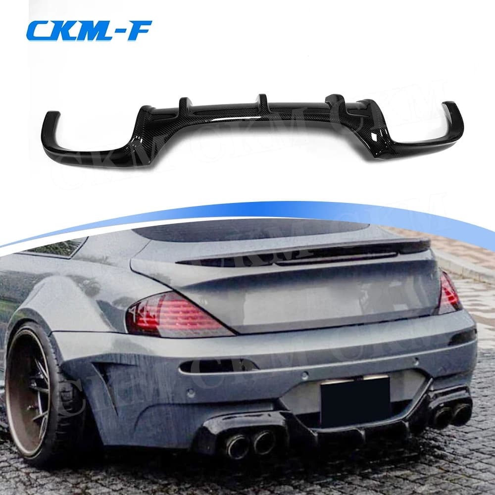Paraurti posteriore in fibra di carbonio Lip Bodykits Diffusore Accessori auto per BMW Serie 6 E63 E64 M6 2006 2007 2008 2009 2010