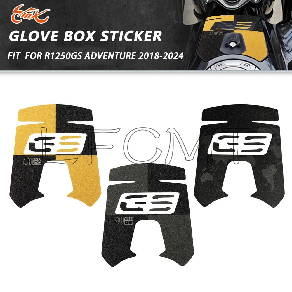 Waterproof Motorcycle Frosted Gloves Box Protection Sticker Decals Fit for R1250 ADV R 1250 GS 1250GS Adventure Rallye 2018-2024