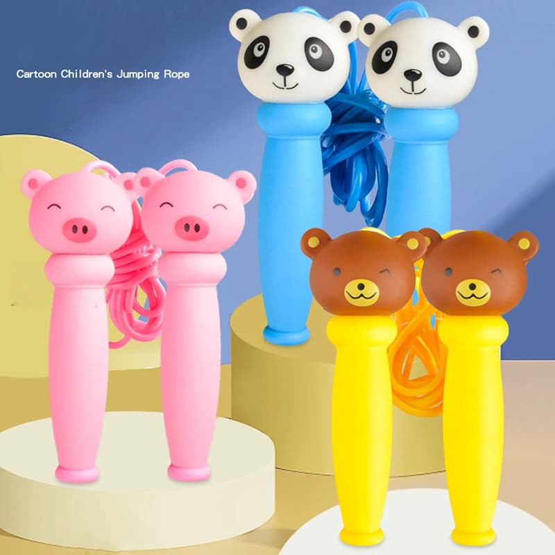 Animal Jumping Cartoon Wheel for Kids Primary School Students and Secondary Rope for Beginners Jumping Asylum Sports Toy