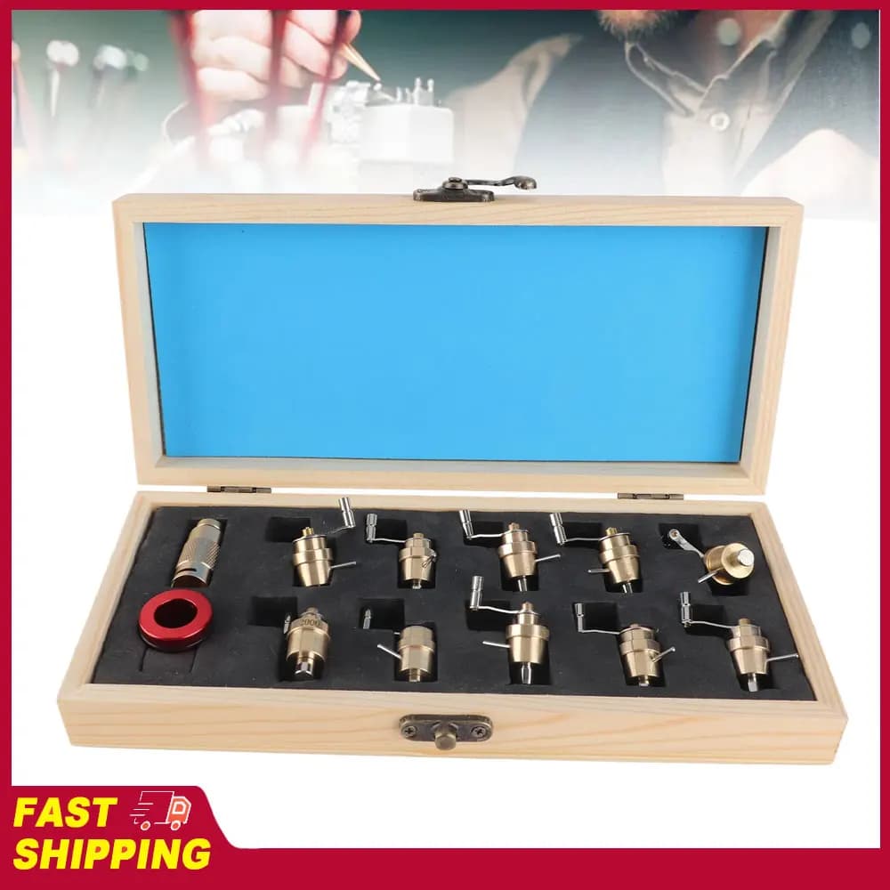 Set Avvolgitore per Molla di Carica in Ottone, Strumento per Riparazione Orologi, Kit Riparazione Orologi da Polso, Strumenti Fai-da-te per Orologiai, Set Avvolgitore per Molla di Carica Orologio