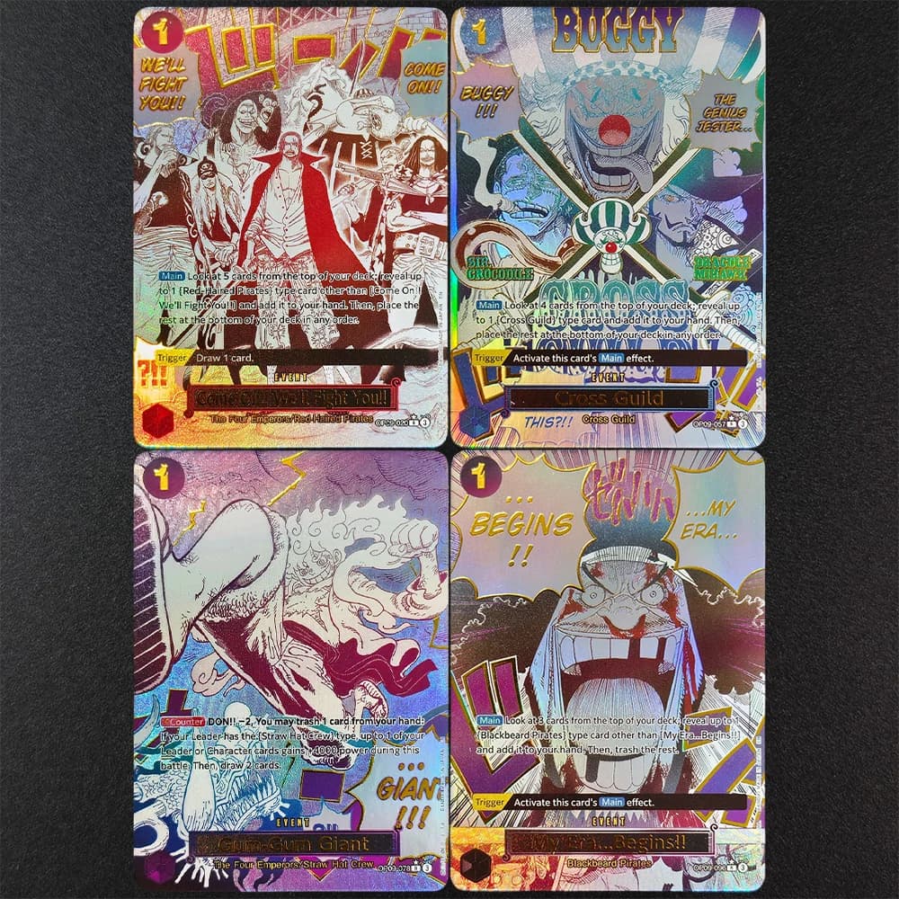 Self Made Proxy One Piece English Alternate Art Cross Guild Gum-Gum Giant My Era Begins! Venga su! Gioco di Carte 'We'll Fight You'