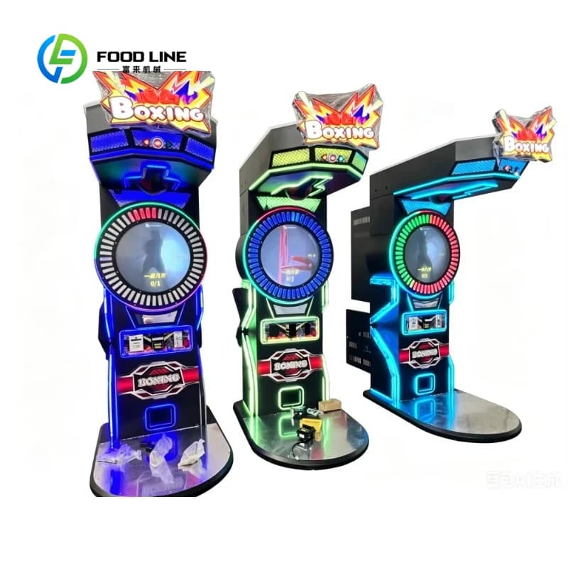 Customized Smart Boxing Machine Boxing Arcade Street Amusement Coin Operated Boxing Arcade Game Punching Bag Machine
