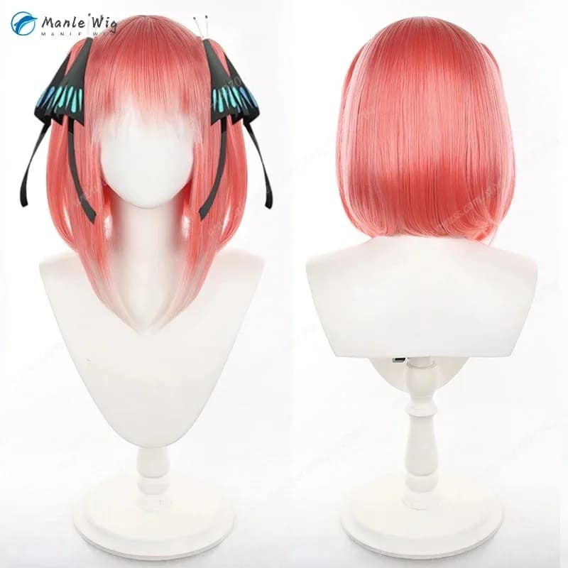 c;4\g,6'h.9/c;4\g,6'h.9/ Nakano Nino Wig Pink Gradient White Anime Cosplay Wigs Heat Resistant Synthetic Ha6'h\3,g'86'h\3,g'8/b'