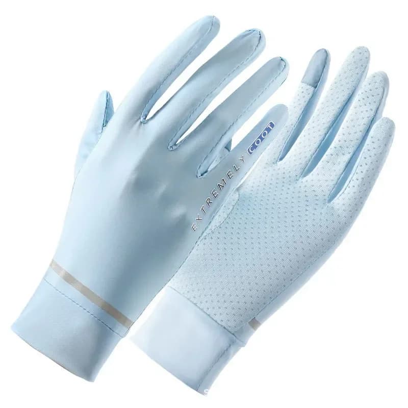 Sunscreen Gloves Summer UV-Protection Full Finger Touchscreen Driving Women Cyling Gloves Non Slip Breathable Ice Silk Gloves